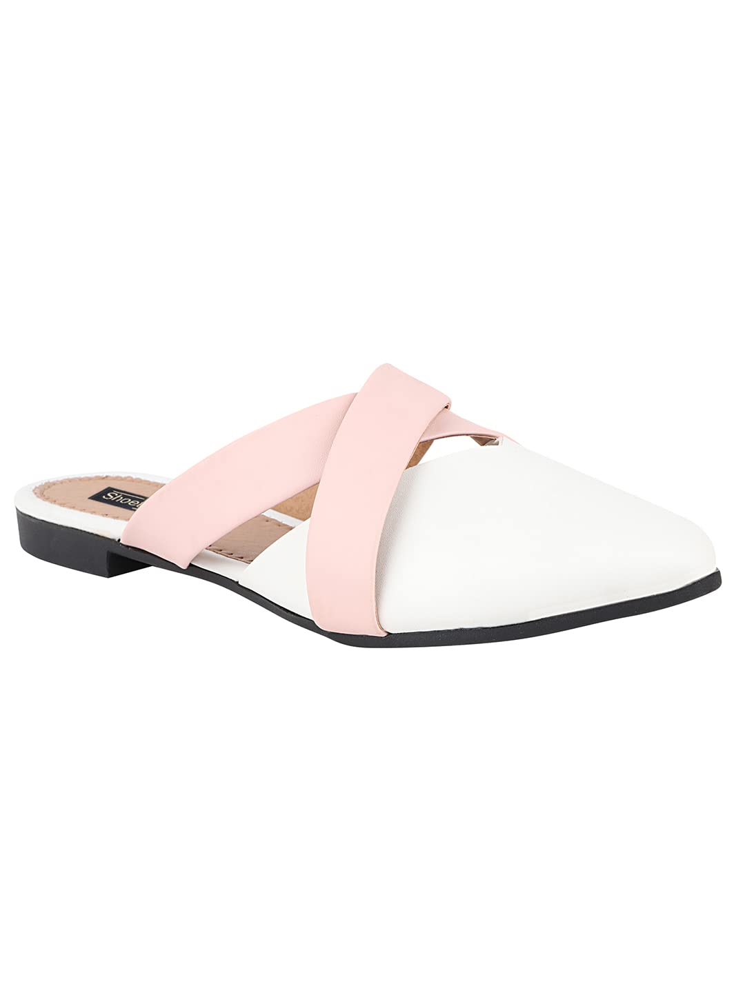 Shoetopia WomenS Flat Mules White