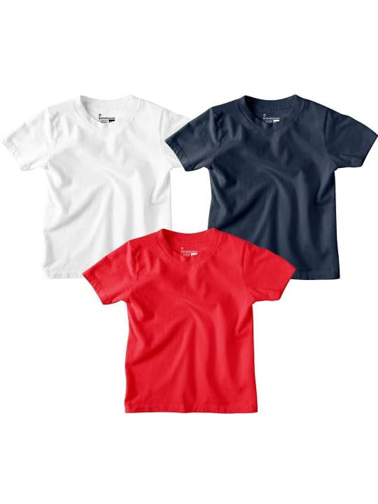 Bon Organik Boys Regular Fit T-Shirt (BON15042_Multicolor