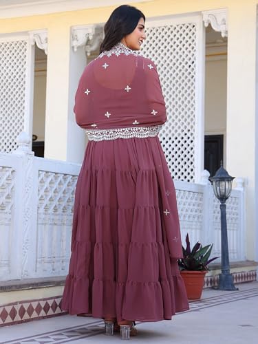 Fashion Basket Georgette Anarkali Dress For Women