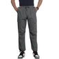 The Indian Garage Co Men Relaxed Fit Solid Mid-Rise Elasticated Cargos Ash Grey
