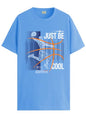 ADRO Men's Graphic Printed 100% Cotton T-Shirt - Regular Fit, Printed T-Shirts for Men (RN24-BCL-SK_Sky Blue_XL)