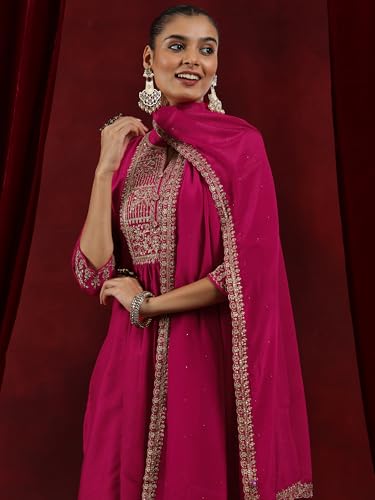 Libas WomenS Silk Blend Kurta Set (48570
