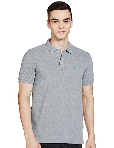 Allen Solly Men Regular Fit Solid Cotton Polo Neck Polo Shirt