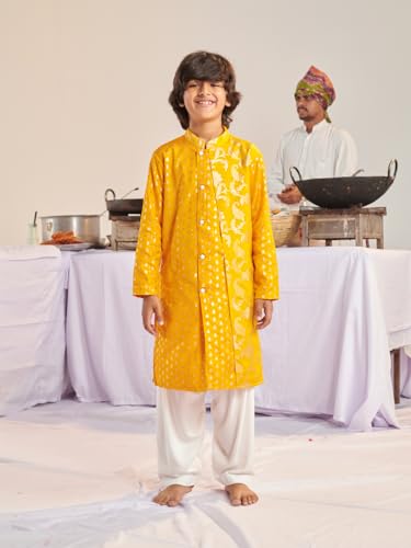 Pspeaches Boys Floral Regular Kurta With Pyjamas (15-16Years)