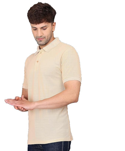 Baghadbillo MenS Regular Fit Solid Polo Half Sleeve T-Shirt