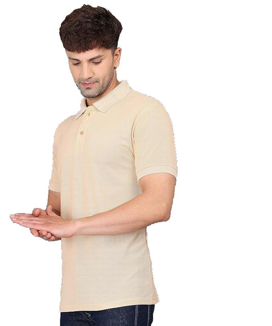 Baghadbillo MenS Regular Fit Solid Polo Half Sleeve T-Shirt