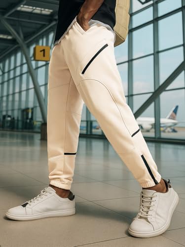 Nobero MenS Loose Sweatpants (1M-Bwjg-R0137_Arctic Wolf