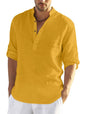 Finivo Fashion MenS Full Sleeve Short Kurta Shirt With A Trendy Mandarin Collar Crafted From A Premium Cotton Polyester Blend G