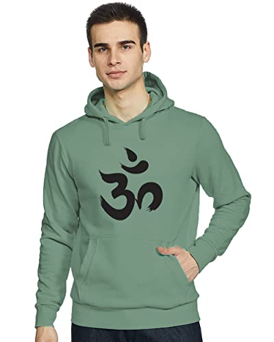 ADRO OM Design Printed Hoodies/Sweatshirts for Men & Women (H20-M-OUM-PT_Pista_XL)