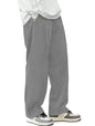 SMOWKLY Mens Premium Cotton Blend Relaxed Fit Stretchable & Comfortable Sweatpant Trouser | Flexible Elastic Waist with Drawstr