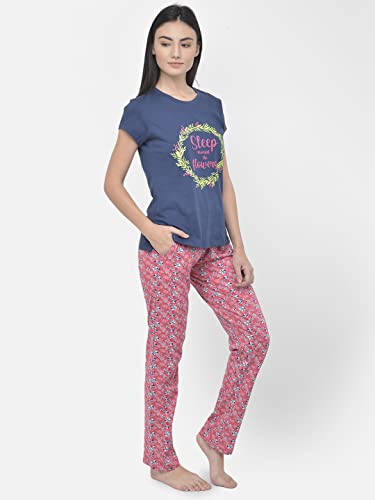 Lyra 701 Premium Cotton Printed Night Suit For Women
