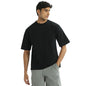Nobero MenS Solid Oversized Fit T-Shirt (1M-Twrt-R0005_Black