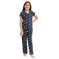Sweet Dreams Girls Printed Front Open Pyjama Set