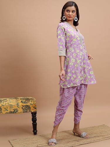 Ketch WomenS Polyester Kurta Set (Khk3001125_Navy Blue