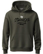 ADRO Men's Cotton Neck Hooded Sweatshirt (H21-M-SGR-OL_Olive_XL)