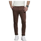 The Indian Garage Co Men Slim Fit Solid Mid-Rise Stretchable Chinos Seal Brown