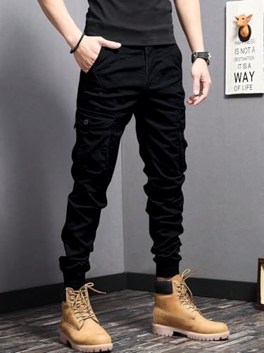 Leriya Fashion MenS Cargo Pants With Pockets | Cotton Joggers For Men | 6 Pocket Jeans Pant | Casual Trousers For Men (Lf-Tp-11