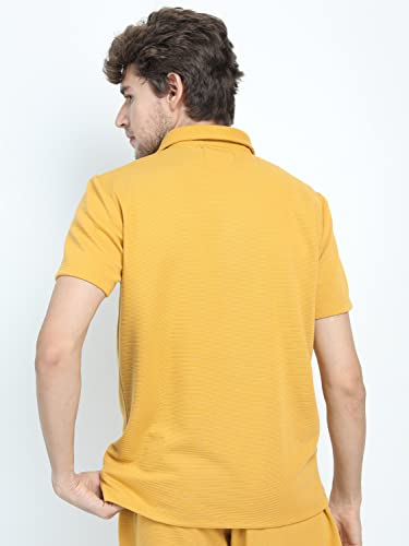 Ketch MenS Regular Fit T-Shirt (Khts000035_Mustard