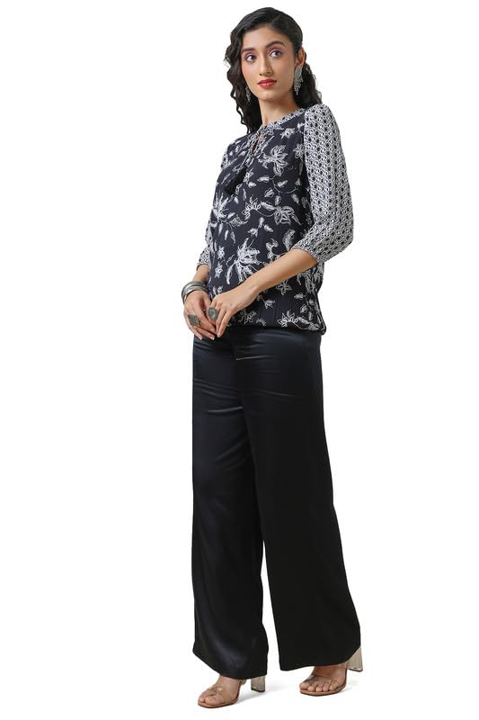 Soch Womens Regular Fit Tunic Shirt (FWA4TU30183A_Black