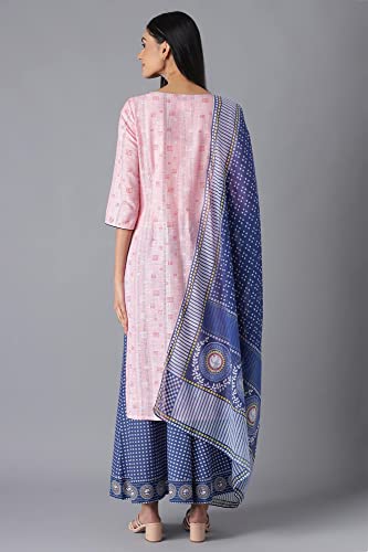 Aurelia Printed Cotton Round Neck Womens Kurta Set (S22FEAS1293A-P)