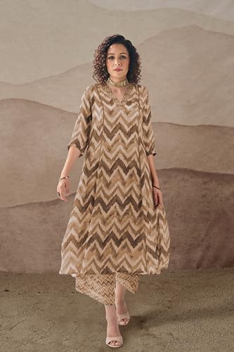 Toochki Salwar Suit Set For Women | Kurta Set For Women | Zig Zag Printed Salwar Suits | Ethnic Wear Salwar Suits | Two Piece Ku