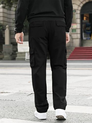 Greciilooks MenS Regular Fit Low Rise Cargos Trousers | Cargo Track Pant | Loose Fit | Regular Trouser | Treck PentS With Mult