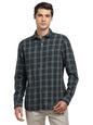 Turtle Men 100% Cotton Indigo Slim Fit Black Casual Shirt