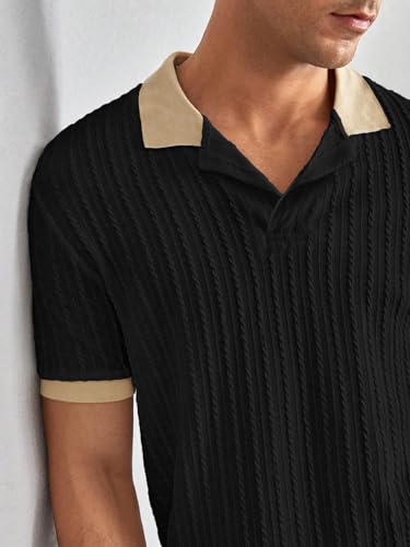 Toplot Polo T Shirt For Men || Men Casual T-Shirt || Polo For Man || Jacquard || Contrast Collar And Cuff (Jqrd-Solid-Polo-5245-