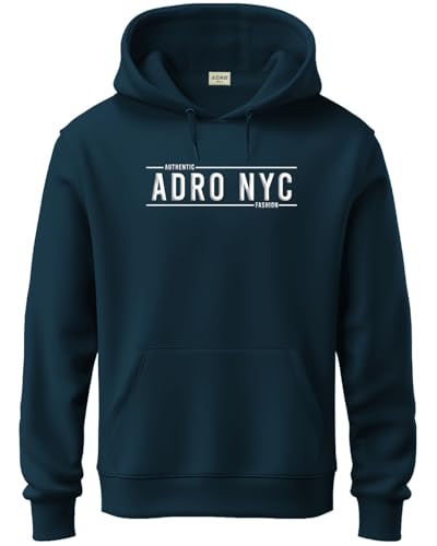 ADRO Hoodies for Men | Printed Hoodie for Men | Cotton Hoodie | Mens Hoodies | Sweatshirt for Men | Hooded Regular Fit Hoodie|H2