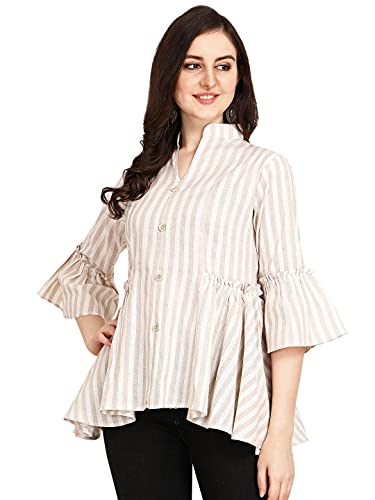 Leriya Fashion Womens Rayon Sparkle Lining Tops Shimmer Glitter Loose Collor Long Butterfly Sleeve Party Tunic Dressy Tops (Sma