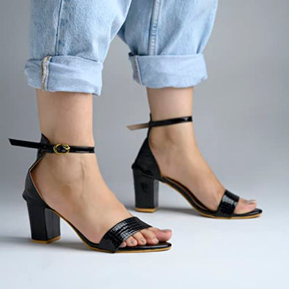 Shoetopia Womens Block Heel Sandal