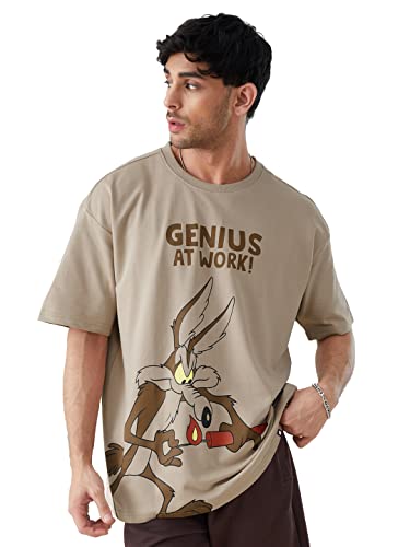 The Souled Store|Official Looney Tunes: Magic Mushroom Mens And Boys Oversized T-Shirts|Half Sleeve|Loose Fit Graphic Printed| 8