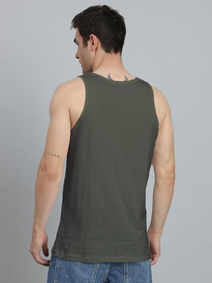 Peppyzone Mens Regular Fit Vest (TT-Trendy 56-60_Olive4
