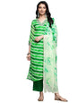 Varanga Women Green Leheriya Zari And Sequins Embroidered Kurta Set With Dupatta