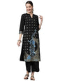 ZIYAA Women's Crepe Kurta Palazzo Set