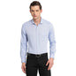 Turtle Men Blue Pure Cotton Self Design Slim Fit Formal Shirts