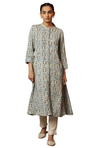 W for Woman Women's Viscose All Over Buti Regular Kurta