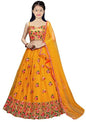 Suppar Sleave Girls Lehenga Choli Ethnic Wear Embroidered Lehenga, Choli And Dupatta Set Girls (Alexa)