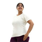 BlissClub Pointelle at-Ease CottonKnit Top | 100% Cotton top| Breathable | Ventilation Panels | Short Sleeves