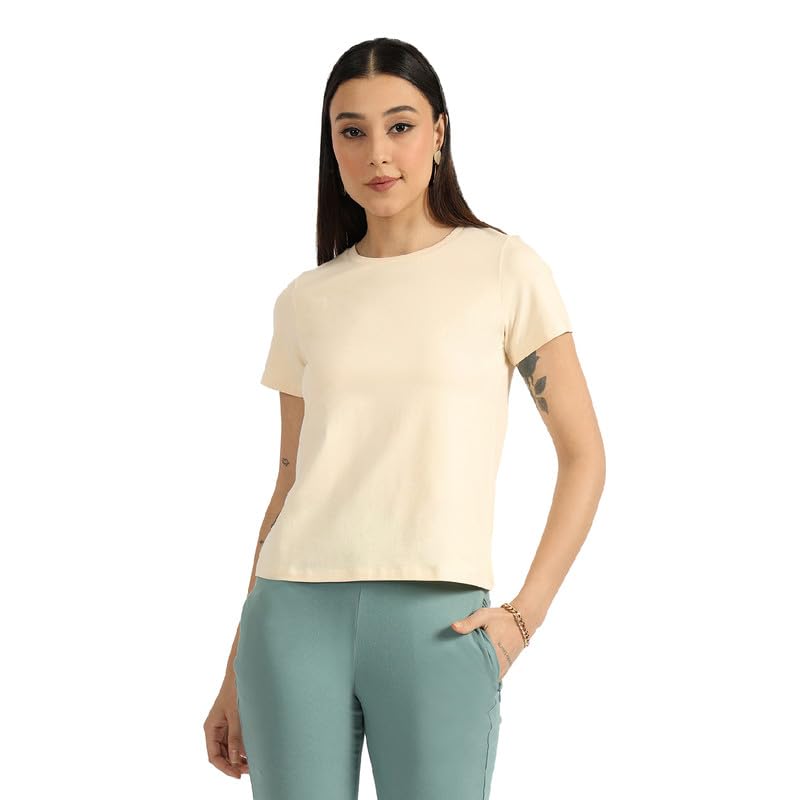 BlissClub Women The Last Tee - Round Neck tee | Womens t-Shirt |  Sleeves | Last 750+ Washes | Cotton Tee