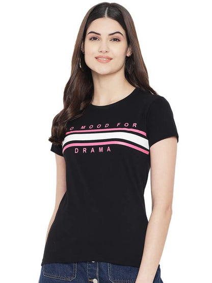 Preneum Womens Cotton Regular Fit Latest Graphic Stylish Printed Short Sleeves Casual T-Shirt || Latest Trending Style (Pack 3)