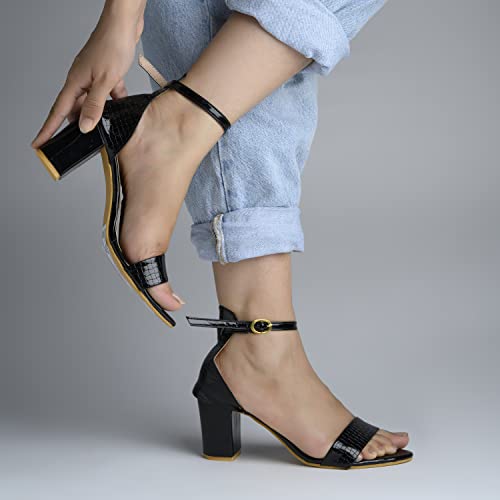 Shoetopia Womens Block Heel Sandal