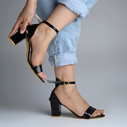 Shoetopia Womens Block Heel Sandal