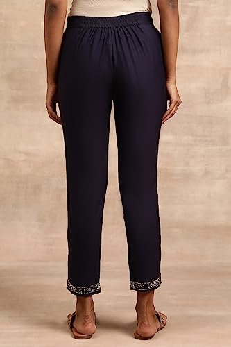 Folksong Strechable Slim Pants for Women | Trousers for Women | W for Woman