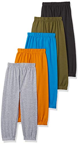 T2F Boys Regular Fit Printed Cotton Track Pant (Pack of 5)