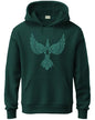 ADRO Hoodies for Men, Printed Regular Fit Cotton Hoodie Sweatshirt, H24-BIRD-GRN-M Green (Medium)