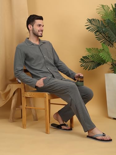 Sweet Dreams Men Solid Pyjama Set
