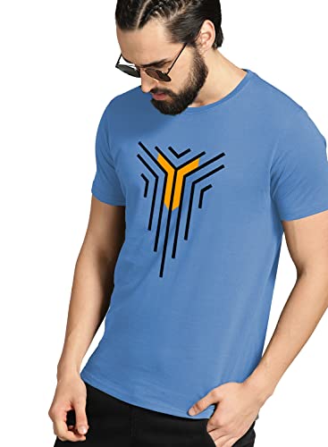 ADRO Graphic Design Mens Cotton Printed T-Shirts (R21-M-LNL)