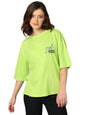 KOTTY Womens Cotton Blend Printed Oversized T-Shirts