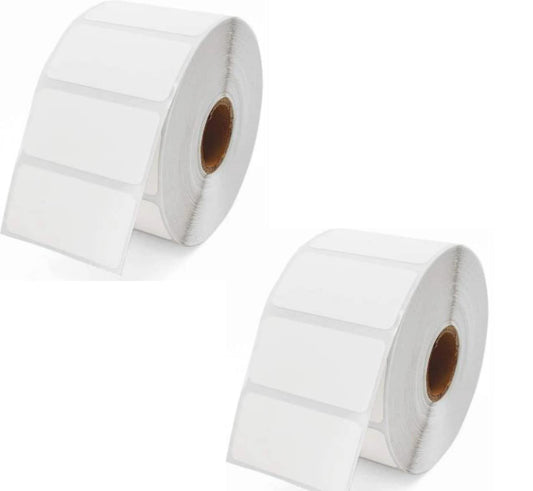 True-Ally 50x25 Thermal Sticker Label 2x1 inch (50mm x 25mm) Direct Thermal Barcode MRP Sticker Labels  400 Labels/Roll Designed